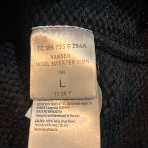 Devold Nansen Navy Blue Sweater - Picture 5 of 10